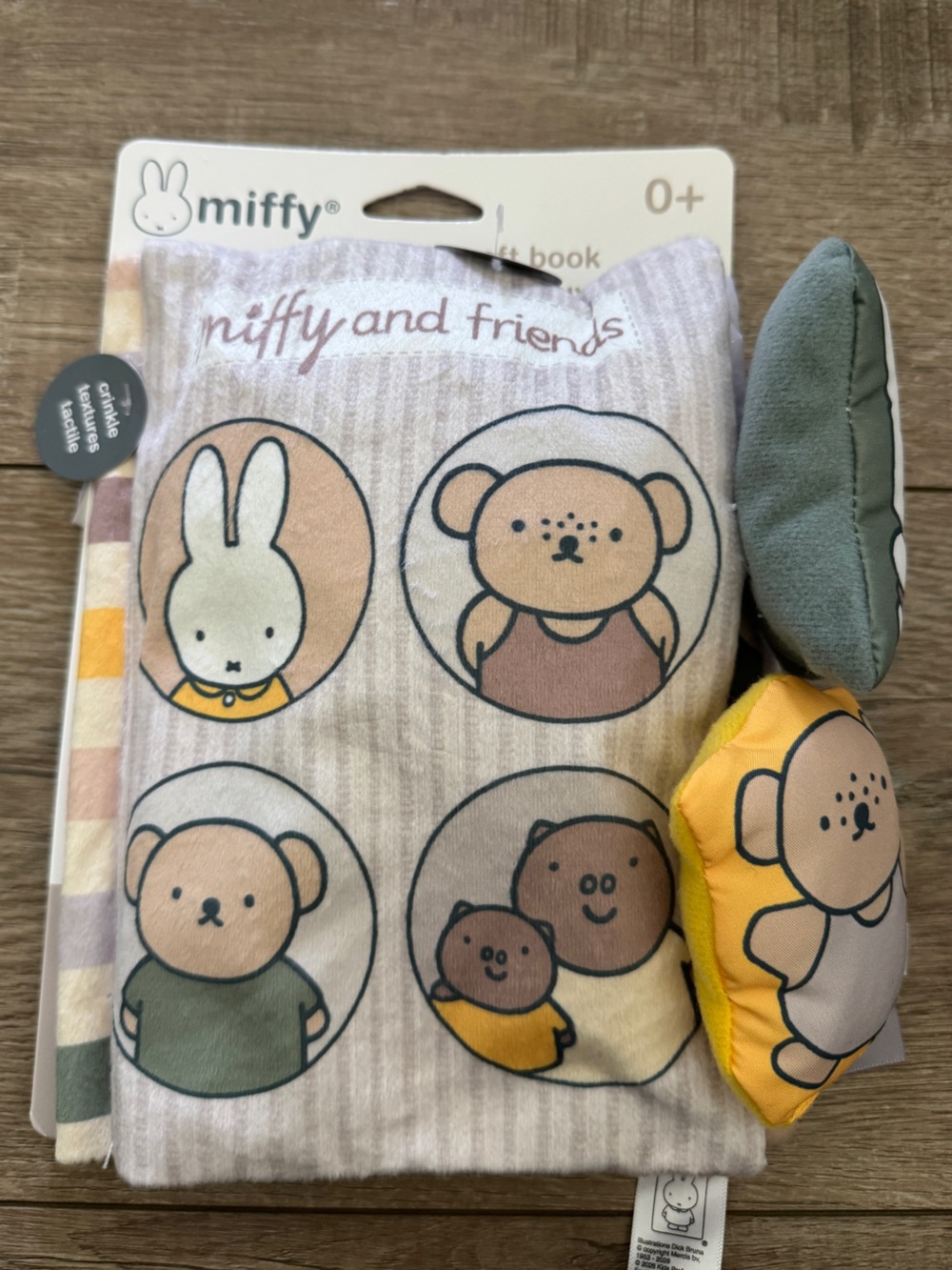 MIFFY and friends plush soft baby book NWT